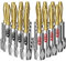 EMK Speaker Banana Plugs Closed Screw 24K Gold Plated Banana Plug Connectors for Speaker Wire, Wall Plate,Home Theater,Audio/Video Receiver,Amplifiers (12 Pairs / 24 Pcs)
