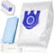 SPARES2GO 3D Bags & SF-AA 50 HEPA for MIELE GN Vacuum Filters S2111 S5211 S5261 C1 C2 C3 S6210 S8320 Cat & Dog x 8
