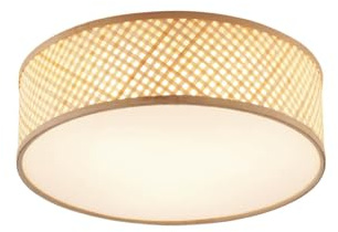 Qazqa Orientalisch Deckenleuchte, Deckenlampe - Tremmo - Naturel, Rund, 3-flammig, 40cm, Ideal als Flur, Schlafzimmerlampe und Wohnzimmerlampe