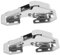 Gatuida 2pcs Edelstahl Ruhige Schlussschrank -türscharniere Hochleistungsfeder Beladene Pufferscharniere Für Den Heimgebrauch Für Kleiderschrank- Und Schränke Türen