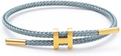 Azarton Hiljaarmband Armband Damen Herren Hautfreundlich Hypoallergen Verstellbar Komfortabel Alltag Sport Schmuck Geschenk Hamburg Design (Blau)