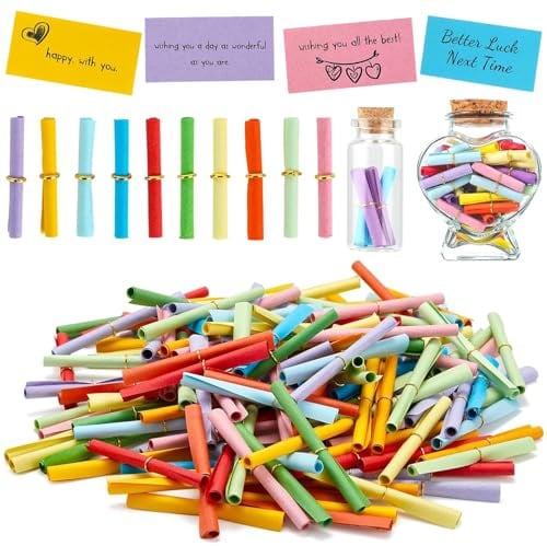 MOLIMOLI 100 Stück Tombola Set Gewinnlose DIY Lose Treffer Gewinn Röllchenlose Bunt Gemischt Nummeriert für Vereinsfest Party und Freizeit Alljährliche