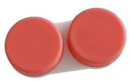 TroHollis Contact Lens Cases,Contact Lenses Case Box 10pcs Portable Contact Lens Case Eyes Contacts Care Container Box Lenses Storage Color(Red)