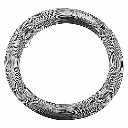 40M 304 Stainless Steel Wire - Flexible Craft Beading & Engraving Wire for Construction, Decoration & Art Projects(0.5mm)