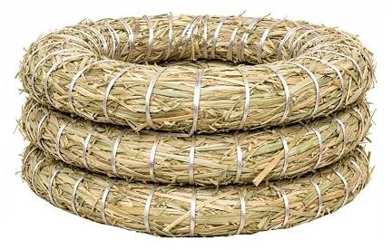 Strohkranz/Strohrömer 20 cm – 3er Set | Natur Strohkränze Ø 20 cm x 3 cm | Kränze zum Basteln, Dekorieren & Selbermachen | Weihnachtskranz, Türkranz, Tischdeko, DIY Kranz