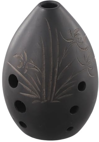 Gettimore 8-Loch-Okarina, traditionelles chinesisches Musikinstrument, schwarzer Ton, Xun-Flöte für Anfänger, 897 x 59 x 59 cm