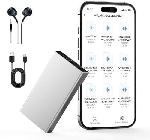 Digital Voice Recorder, Magnetic Audio Note Taker, AI Noise Reduction, 60-Day Standby, Smart Capture, Easy Operation use for Meetings, Lectures & More
