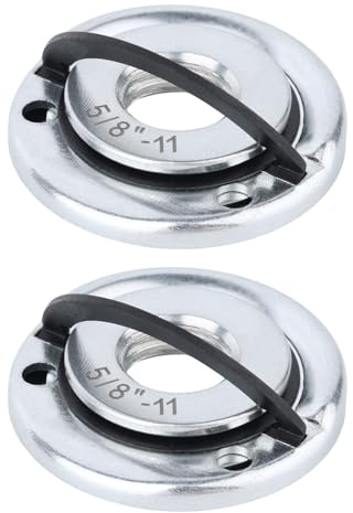 2pcs 5/8-11 Thread Angle Grinder Flange Nuts, Metal Quick Lock Angle Grinder Nut for Fixing Cutting Discs