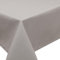 Tischdecke Fleckschutz Lotus Effekt Garten LEINEN Optik bügelfrei abwaschbar Uni Farbe Hellgrau Größe oval 130x220 cm