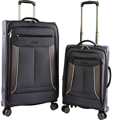 Perry Ellis Luggage Viceroy 2-teiliges Set erweiterbarer Koffer mit Spinnrollen, Navy (Blau) - PE-EV-11100-2-NY