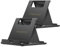 MoKo Soporte para Tableta/Móviles 4-11, 2 PZS Titular de Escritorio para iPhone 16/Pro/Pro MAX/Plus, iPhone 15/Pro/Pro MAX/Plus, iPhone 14/Pro/Pro MAX/Plus, iPhone 13/Pro/Pro MAX/Plus, Negro