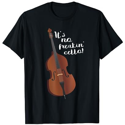 Kontrabass Lustiges Jazz Instrument Musik Bassist Musiker T-Shirt