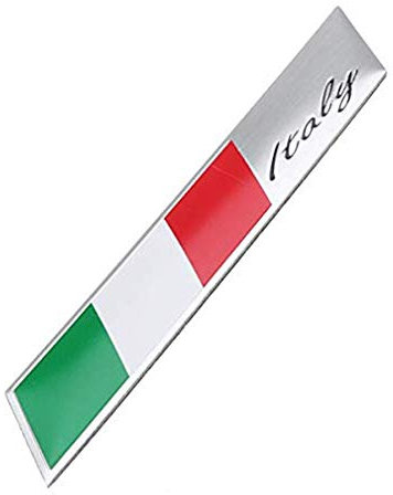 YONGYAO Alluminio Car Decal Adesivi Italia Bandiera Nazionale Bandiera Fender/Badge Emblema Tronco Si Adatta Alfa Ro Meo Fiat