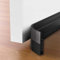 Suptikes Lot de 2 butées de porte, Boudin Bas de Porte pour Portes Extérieures et Intérieures, Isolation contre la Poussière et le Bruit, Isolation Thermique, 4,6 cm de Large x 94 cm de Long, Noir