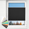 HOMEDEMO Plissee Klemmfix ohne Bohren Jalousien, Schwarz, 40x130cm(BxH), Plisseerollo Fensterrollo mit Klemmträger, Faltrollo Klemmrollo Sicht-und Sonnenschutz Rollos für Fenster & Tür