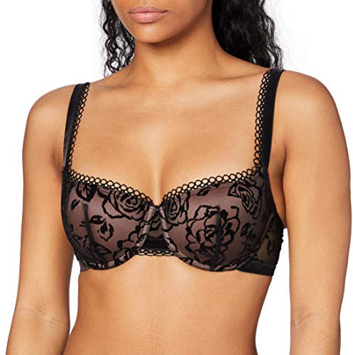 Triumph Damen Velvet Rose Spotlight WHU Push-Up-BH, BLACK, 75A