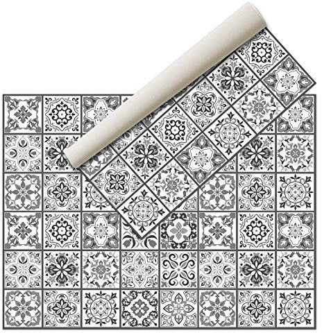 Alfombras Vinilicas Hogar 160 x 120 Negra/Gris - Alfombra Vinilica Cocina Resistente y Antitropiezos - Alfombra Cocina Lavable Antideslizante para Interior/Exterior - Alfombras de Vinilo Esponjosas