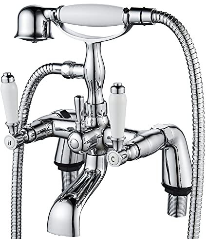 Luckyhome Robinet mitigeur traditionnel pour baignoire et douche Style victorien