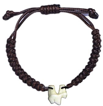 Armband mit Tierwolf, Haifischzahn, für Damen und Herren, personalisierbar, Motiv: menschliche Wolfszähne, Zahnhygieniker, Zahnarztarmband, Teenager, Mädchen, Gothic-Schmuck, Geschenk, Harz, Strass
