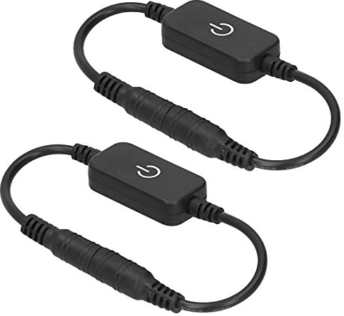 2pcs LED Strip Touch Dimmer Regolatore di Luminosità Dimmerabile Interruttore On-off Regolatore Interruttore Tattile in Linea per DC 12V-24V Luce di Striscia a Diodi a Emissione di Luce Monocolore
