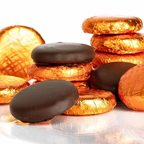 Whitakers Dark Chocolate Creams - Orange Foiled Fondant Cremes (Orange, 400g)