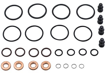 SHLPDFM 4 x Dichtungssatz für Einspritzdüse incl. Schrauben Pumpe Düse Dichtsatz Reparatursatz für A2/A3/A4/A6 1417010997