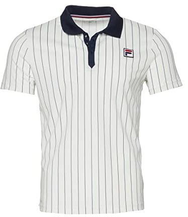 FILA Fußball - Teamsport Textil - Poloshirts Björn Stripes Poloshirt Weiss XL