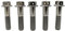 RISON-Titanium Bulloni in Titanio con Flangia M10x1.25x70mm, Vite Titanio Testa Esagonale Flangia Forato, Viti Esagonali Flangiate in Titanio GR5 Vite di Fissaggio, Confezione da 5