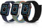 LanQii Correa Compatible con Apple Watch Series 10 42 mm/9/8/7 41 mm/Watch SE 2/1 40 mm, Nailon Banda Pulseras Repuesto para Apple Watch Series 6/5/4 40 mm/3/2/1 38 mm, Negro+Azul+Verde Oliva