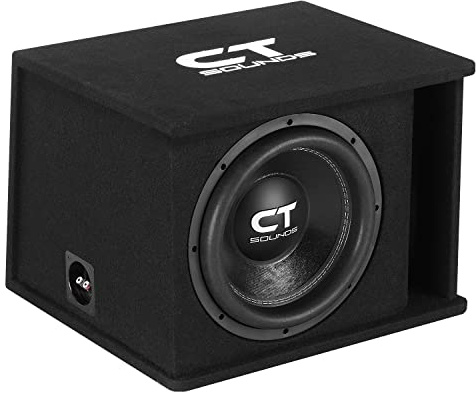 CT Sounds Single 12” 1300W Loaded Tropo Series Ported Car Subwoofer Box - TROPO-1X12D2