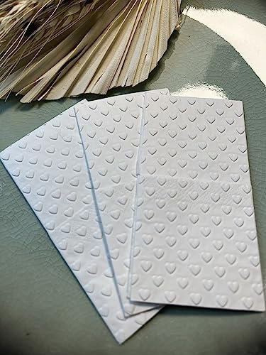Freudentränen Taschentücher - Romantische Handgefertigte Herz-Geprägte Taschentücher für Hochzeits-Freudentränen - Perfekt für den besonderen Tag 20er pack