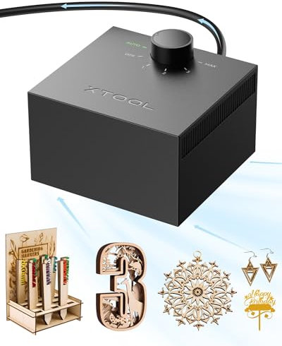 xTool S1 Air Assist, Auto-Airflow, Performance Booster for Laser Engraving and Cutting, Air Assist for S1 use only