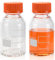 PEKYBIO Glass Media Bottle 250ml Round Storage Bottles 3.3 Borosilicate Glass Regent Bottles with PP GL45 Screw Cap (Pack of 2)