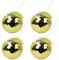 4pcs Disco Balls Drinking Cup 580ml Disco Balls Tumbler Flash Cocktail Cup with Lid and Straw Glitter Spherical Cup for Disco Bar Party Supplies(Gold)