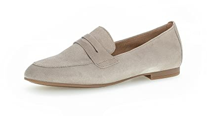 Gabor Damen Slipper, Frauen Slip On,Slip-ons,Mokassins,Halbschuhe,Slides,Schlupfschuhe,schluepfschuhe,Loafer,College Schuhe,Visone,39 EU / 6 UK