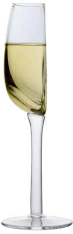 Anloximt Funny Weinglas Cut in Half EIN halbes Glas Wein Rotweinglas Kristall Weingläser Langstieliges Weinglas für Jahrestag Hochzeit