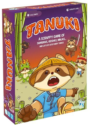 Synapses Games Tanuki, Take-That Kartenspiel, Non-Stop-Spieler-Interaktion, 3 bis 8 Spieler, 20 Minuten, ab 7 Jahren