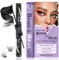 Bond and Seal Lash Glue Waterproof 10ml, Lash Bond and Seal for Cluster Lashes Glue Bond and Seal Black Eyelash Glue for DIY Lash Extension Hold 48-72 Hours Mascara Wand Latex Free (Black 10ml)