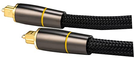 HEMOTON Optical Fiber Audio Cable Optic Male to Male Cord Replacement Digital Audio Cable for Home Theater