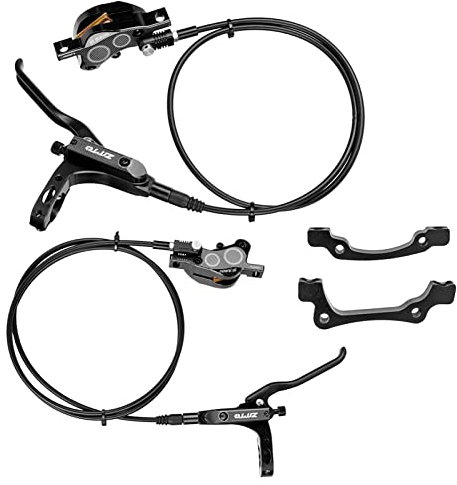 SIUKE 4-Kolben-Hydraulik-Fahrrad-Scheibenbremse Aluminium-Bremssattel vorne und hinten Fahrradbremsen für Rennrad-Mounta