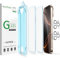 amFilm OneTouch 2+2 Pack Compatible with iPhone 16 Pro Max Screen Protector 6.9 Tempered Glass and Camera Lens Protector, Premium Easiest Installation Kit 9H, Case Friendly Anti-Scratch HD