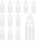 salbsever 15 Stück Tropfflaschen 10ml Liquid Flaschen Plastikflaschen Dropper Bottle Leere Quetschflasche mit Schraubverschluss Transfer Pipette Messbecher