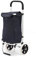 50Liter Aluminium Trolley Einkaufstrolley Klappbar, Shopping Trolley, Wasserabweisender Einkaufswagen Faltbar, Einkaufstasche mit 2 Rädern, Einkaufskorb mit Rollen, Groß - Dunkelblau