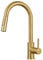 MILOT Kitchen Sink Taps Mixer with Pull Out Spray | 360°Swivel Single Handle | 3 Spray Mode | Brass Pull Out Gold Kitchen Tap | Brushed Gold