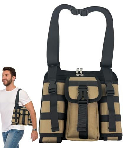 Werkzeugtasche für Elektriker, Werkzeugtasche mit mehreren Taschen, Werkzeugtasche, Auto-Aufbewahrung und Organisation für drinnen und draußen