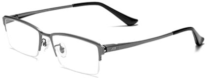 EYEphy Men's Pure Titanium Business Anti-Blue Light Reading Glasses, HD Aspheric Resin Lens Reader/Anti-Fatigue,02,+2.25