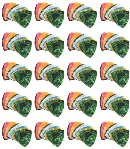 Sizoriruk 200Pcs Acoustic/Plectrums 0.46Mm-Assorted Color
