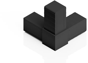 Steckverbinder, Rohrverbinder für Quadratrohre 20x20x1,5mm (3-dimensionaler 3-Wege-Rohrverbinder, 1, Anzahl)