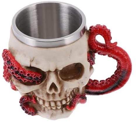 Alipis 1 Pc verre à vin tête de mort tasse de pinte bouteille d'eau chope à bière verre à bière recipient verre tasse de café de bière créative chope de bière