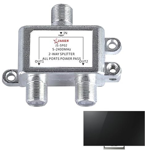 Divisore Cavo Coassiale - Ricevitore Del Segnale Satellitare TV, Antenna Di Segnale Ad Alte Prestazioni | Antenna Parabolica Per Esterni Ricezione Chiara Ad Alta Definizione, Antenna Parabolica